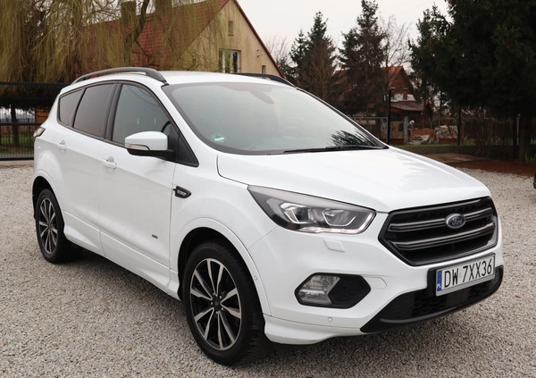 Ford Kuga cena 88500 przebieg: 62000, rok produkcji 2018 z Ząbkowice Śląskie małe 172